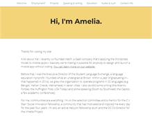 Tablet Screenshot of ameliafriedman.com